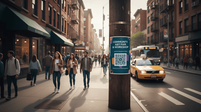Posters with QR Code